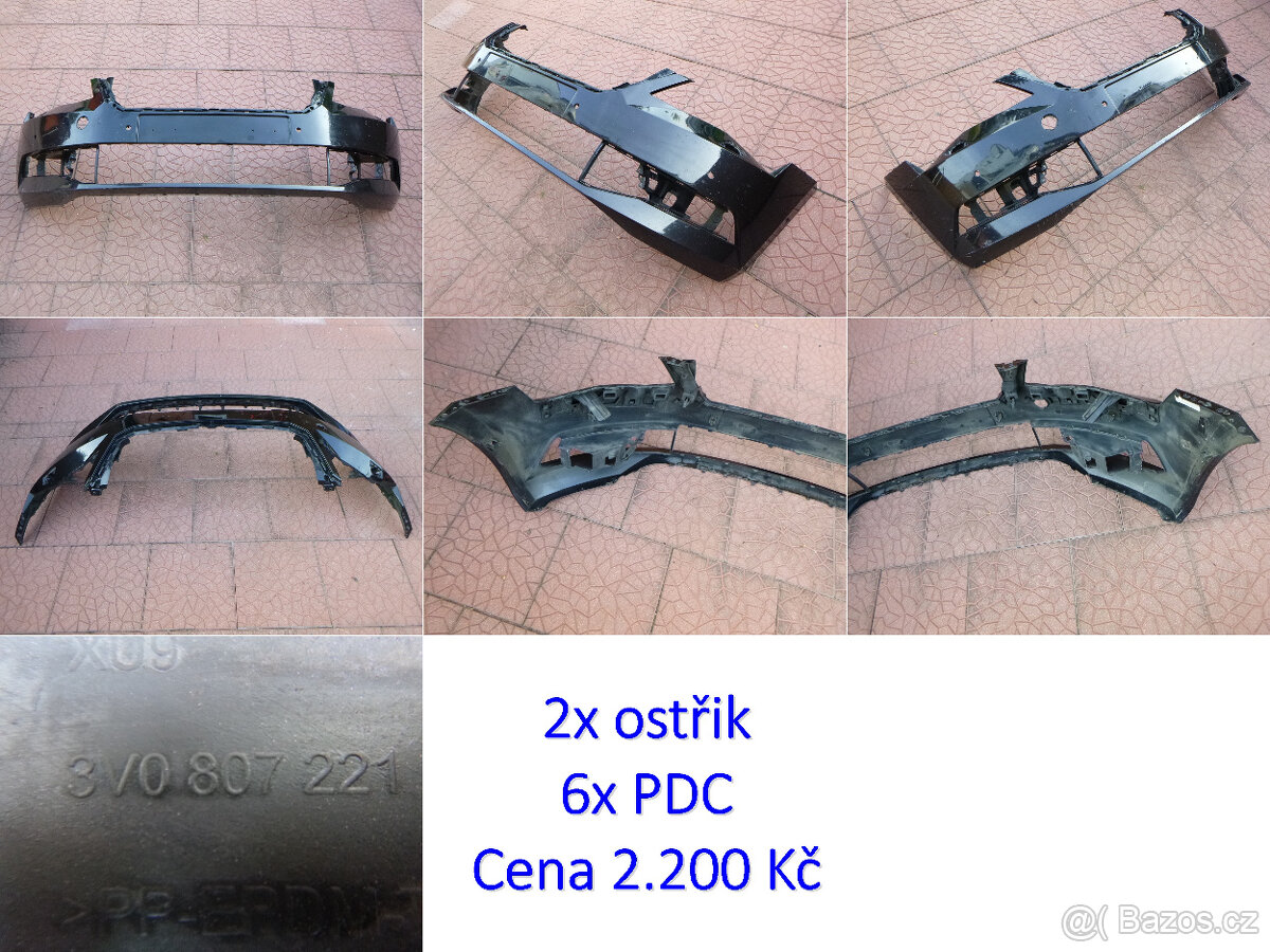 Škoda Superb III - nárazník 3V0807221 blatník - 2