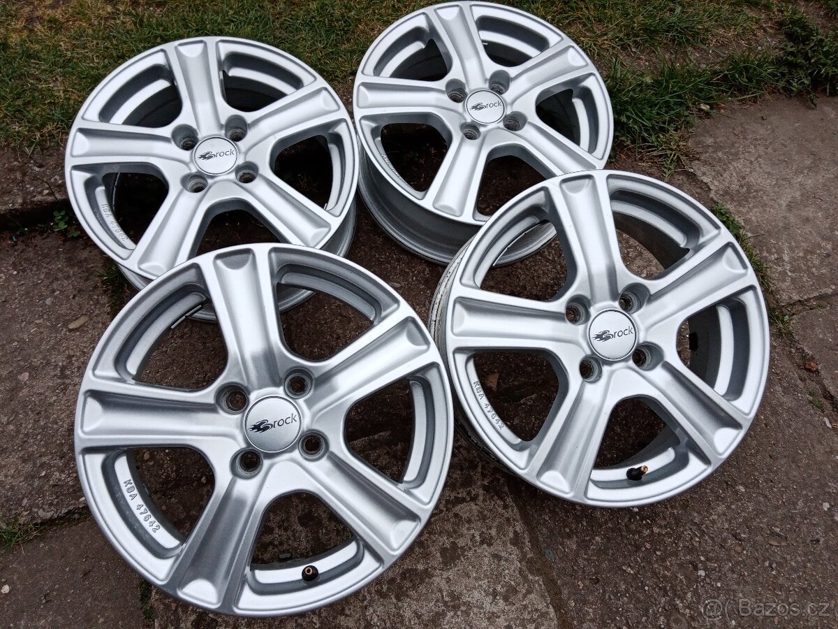 Alu kola BROCK 15ky 4x100 RENAULT VW OPEL ŠKODA - dobírka - 2