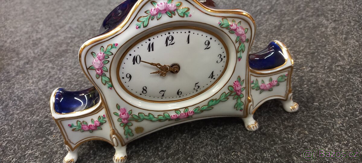 Porcelánové hodiny Royal Dux - 2