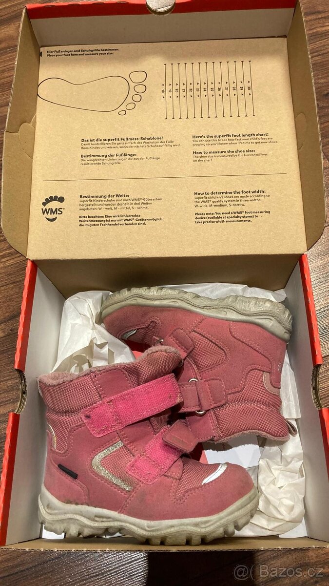 Zimní boty Superfit vel.23 HUSKY1 pink/rosa - 2