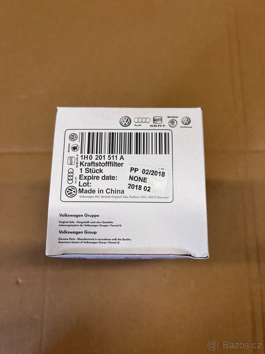 Čistič filtr paliva Škoda Superb 1 benzín originál - 2