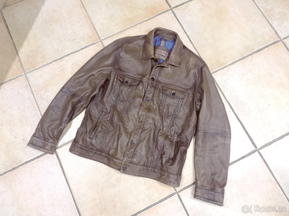 Kožená bunda Massimo Dutti - XL - jako nová - 2