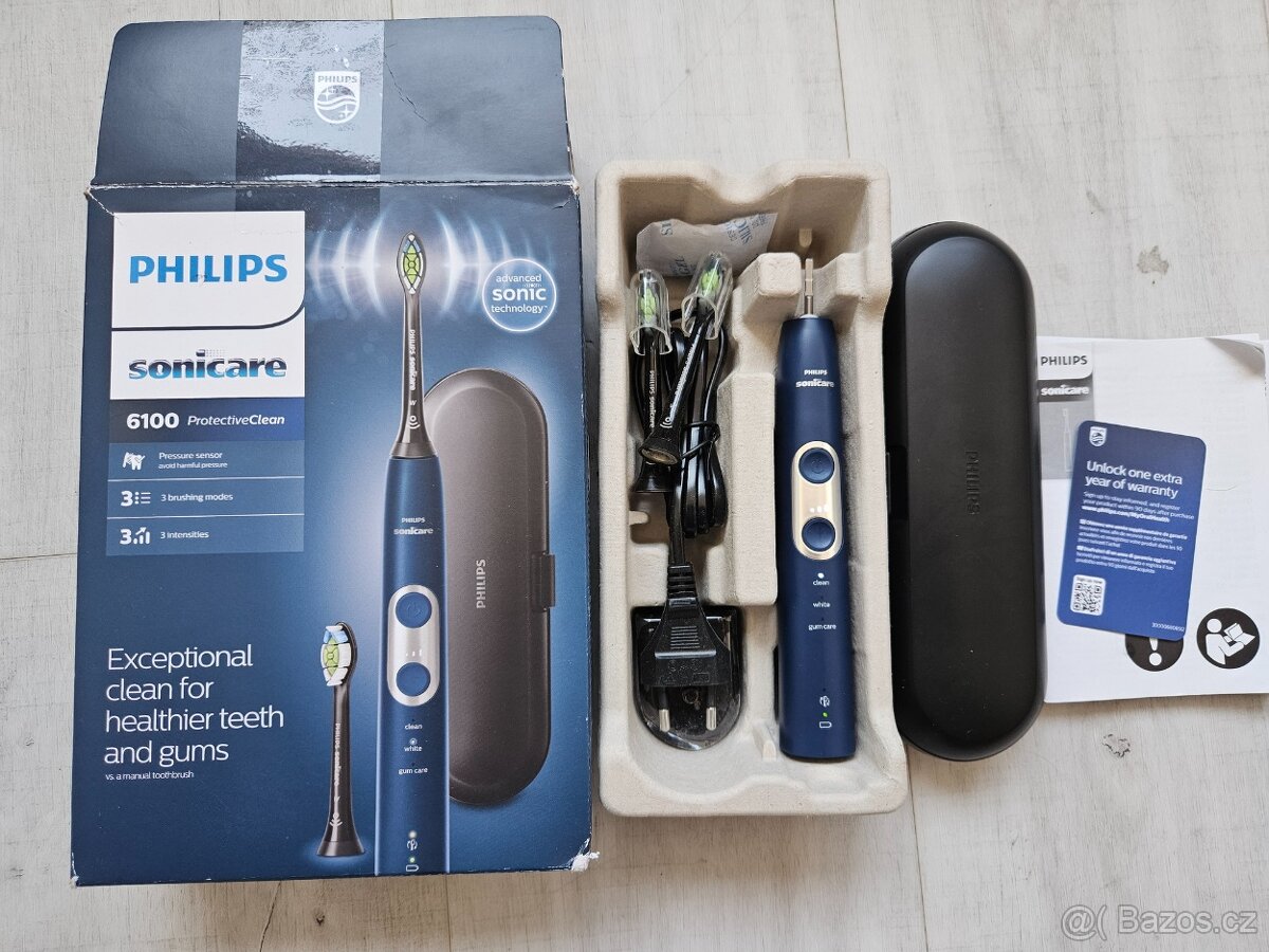 Philips Sonicare 6100 HX6871/47 modrá - 2