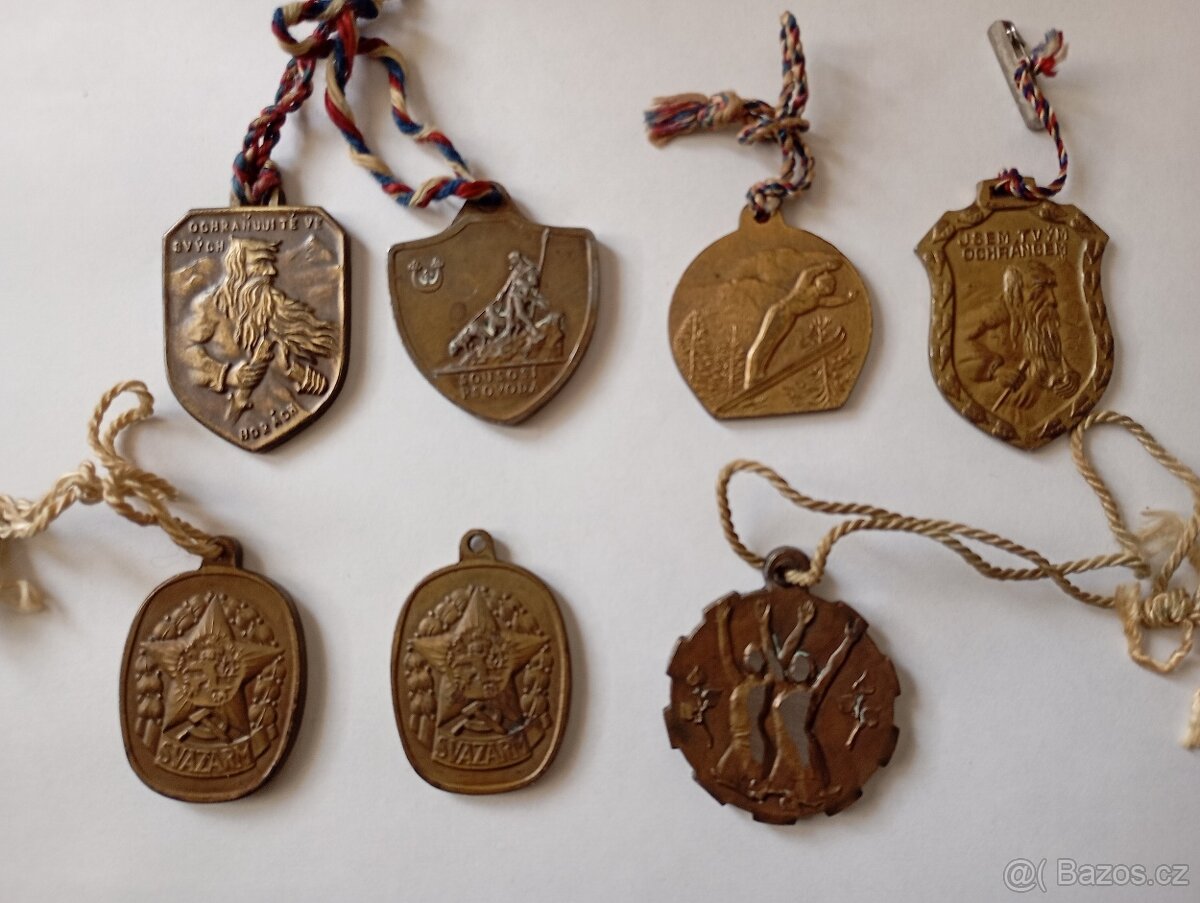 Odznak, medaile 7 ks - 2