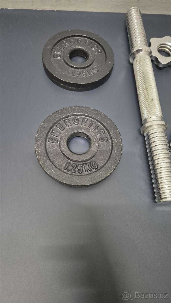 Jednoruční nakládací činka 5-10kg - 2