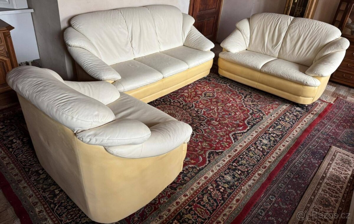 Kožená sedací souprava 3+2+1,5840 - 2