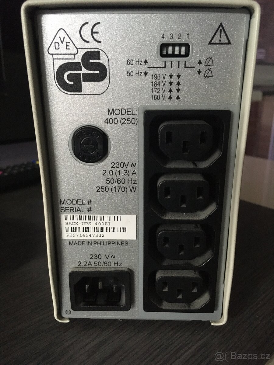 UPS APC 400 (250W) záložní zdroj + ochrana - 2