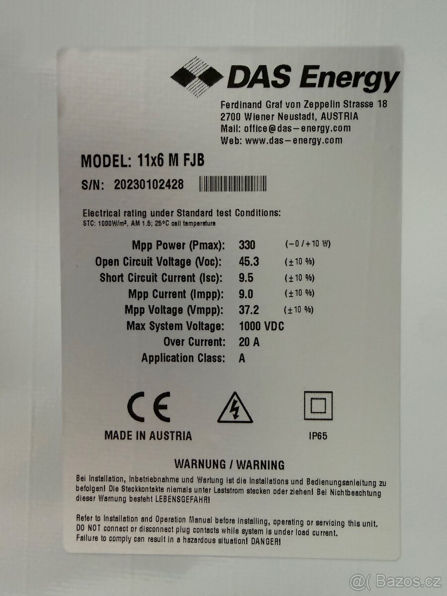 Flexi solární panel 330w - 2