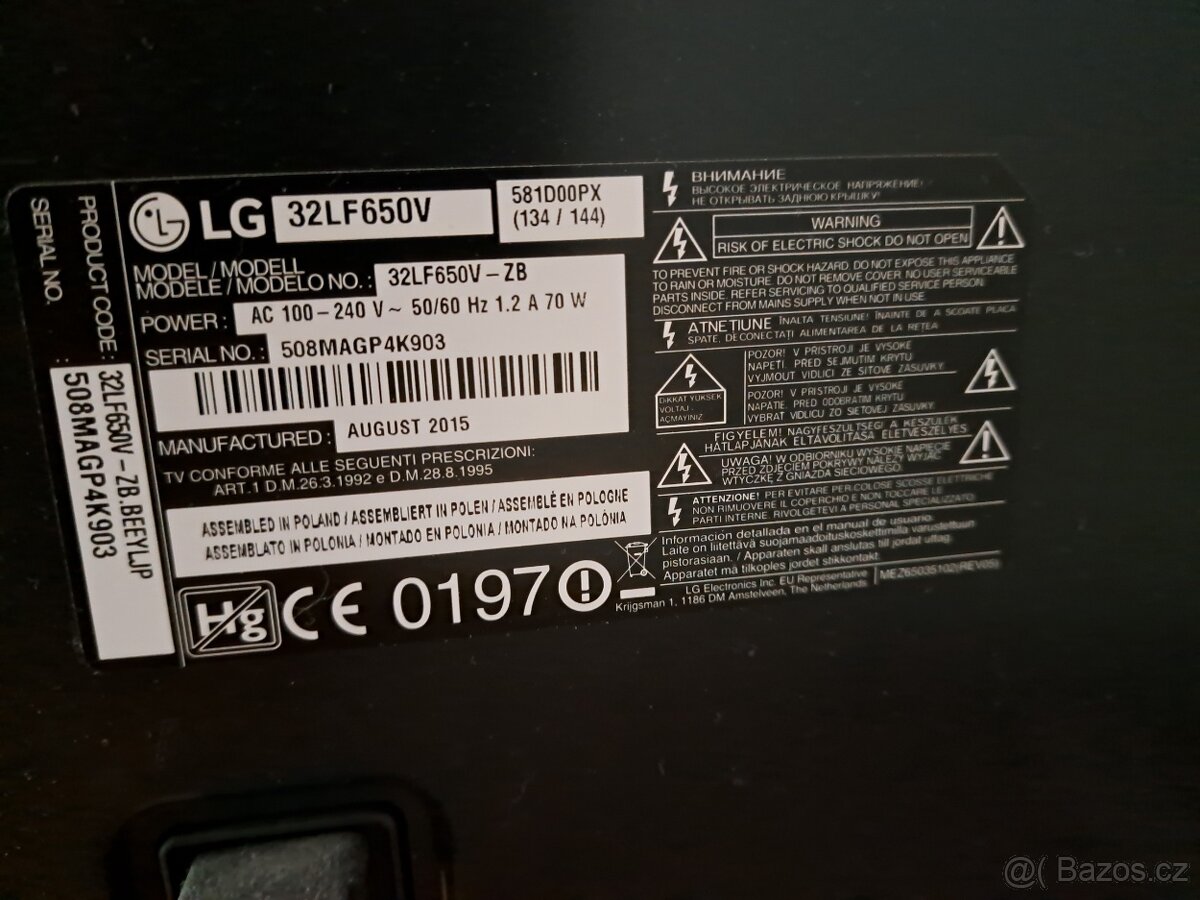 32" LG Smart TV s webOS 2.0 - 2