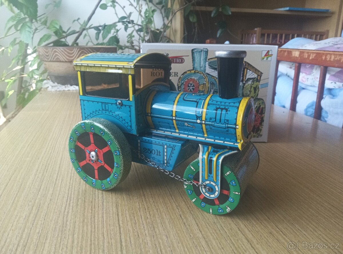 Plechový Silniční válec KOVAP na klíček - NOVÝ / NEW & OVP - 2