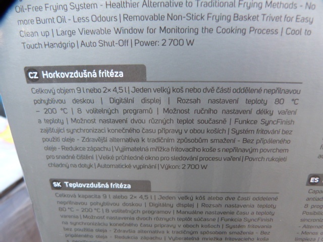 Horkovzdusna friteza - 2