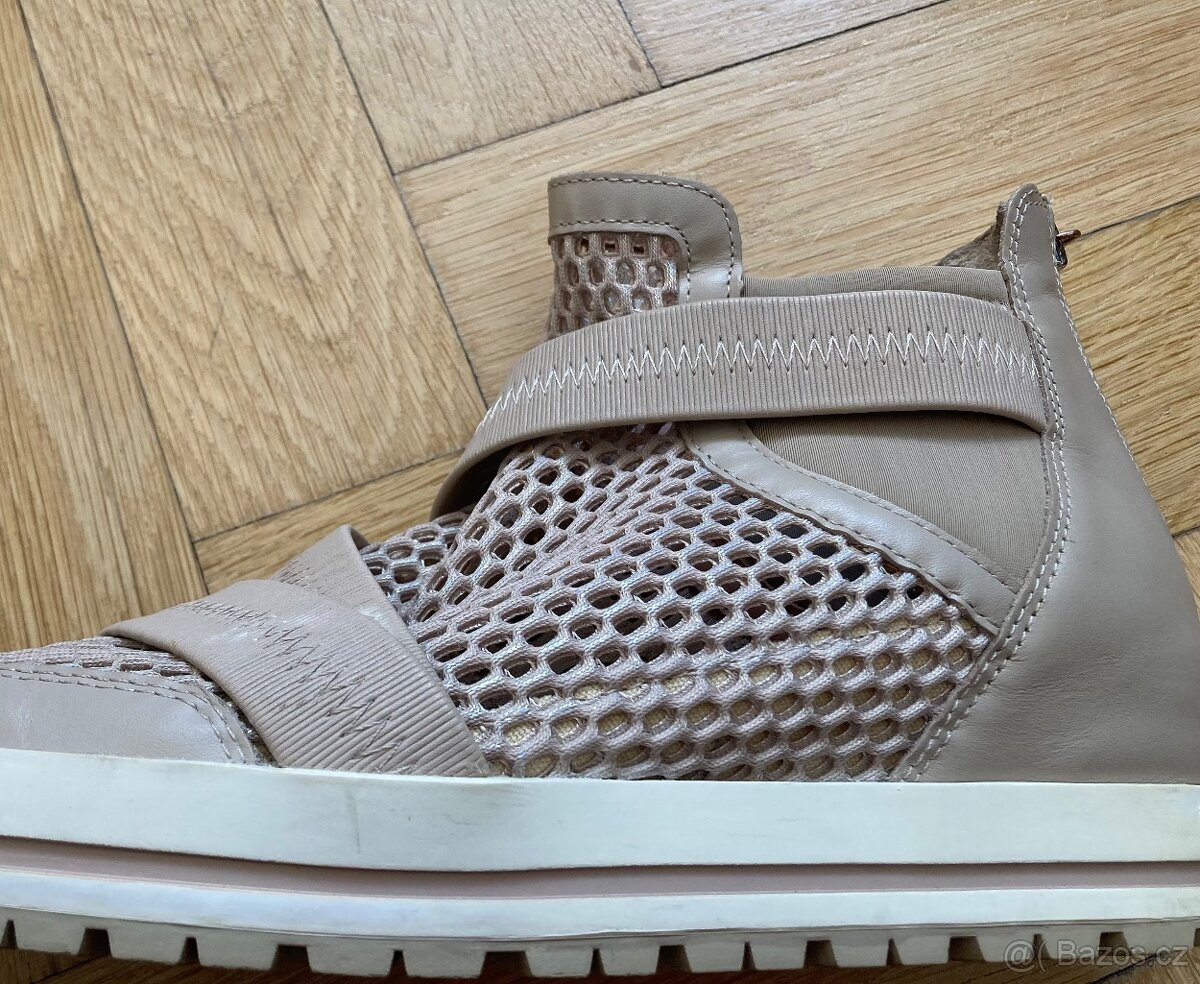 Kožené kotníkové boty Marc Cain - 2