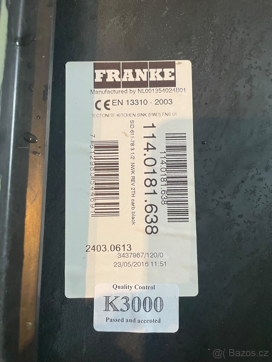 Černý dřez a baterie Franke - 2