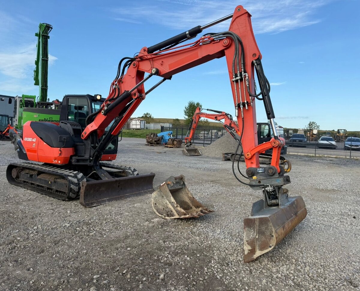 Pásový minibagr KUBOTA KX080-4 - 2