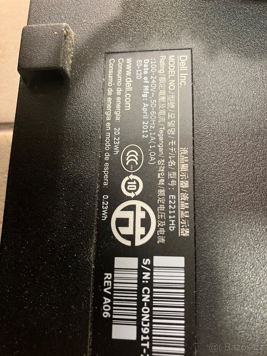 LCD monitor DELL E2211Hb, 24” - 2