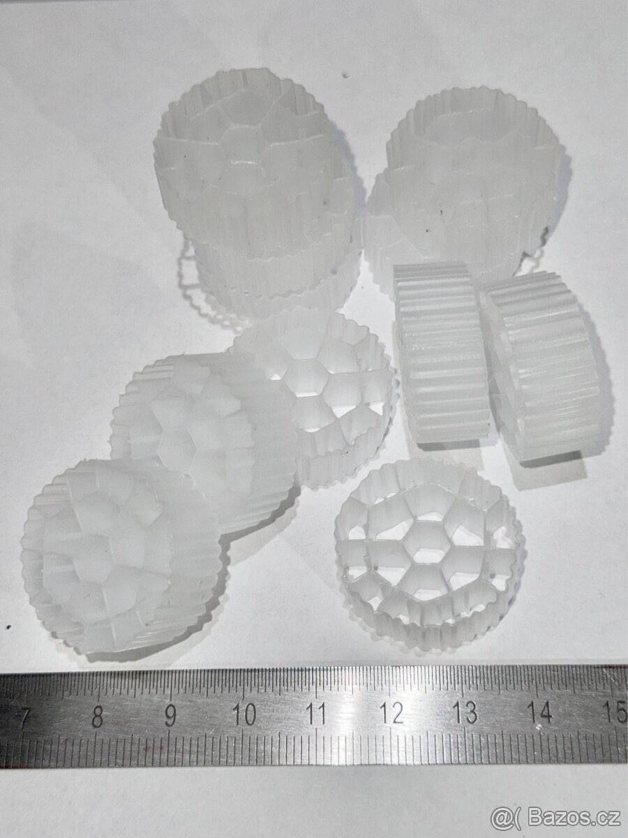 Filtrační médium – HDPE válečky 25×10 mm - 2