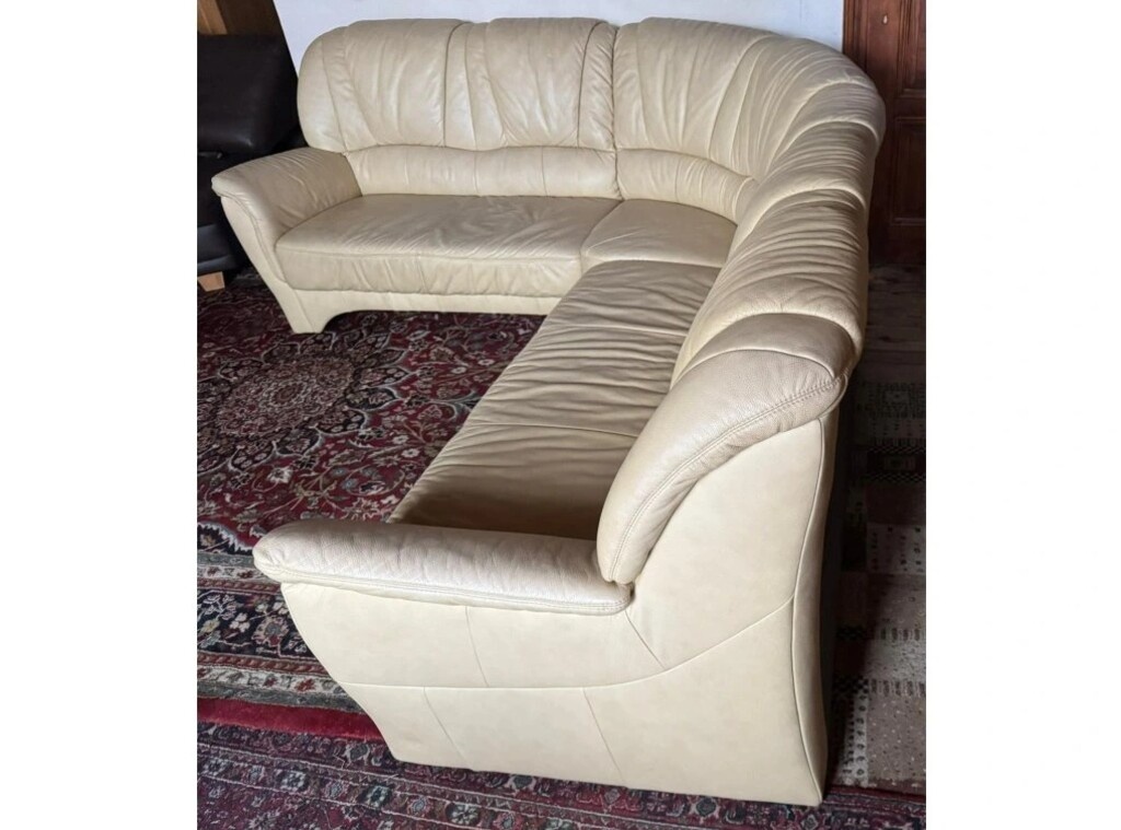 Rohová kožená sedací souprava, 3293 - 2