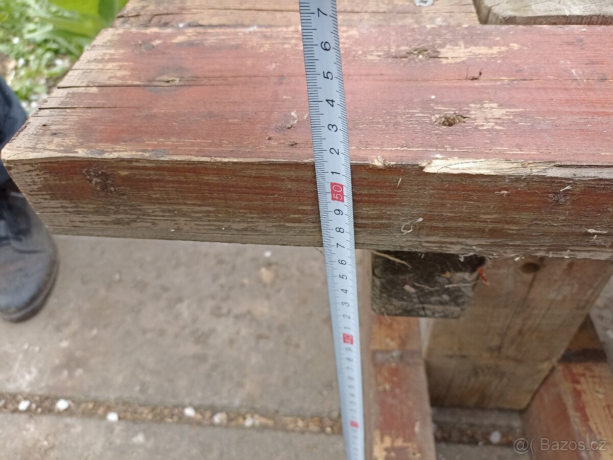 Dřevěná zahradní lavice a Dřevěný stůl - 2