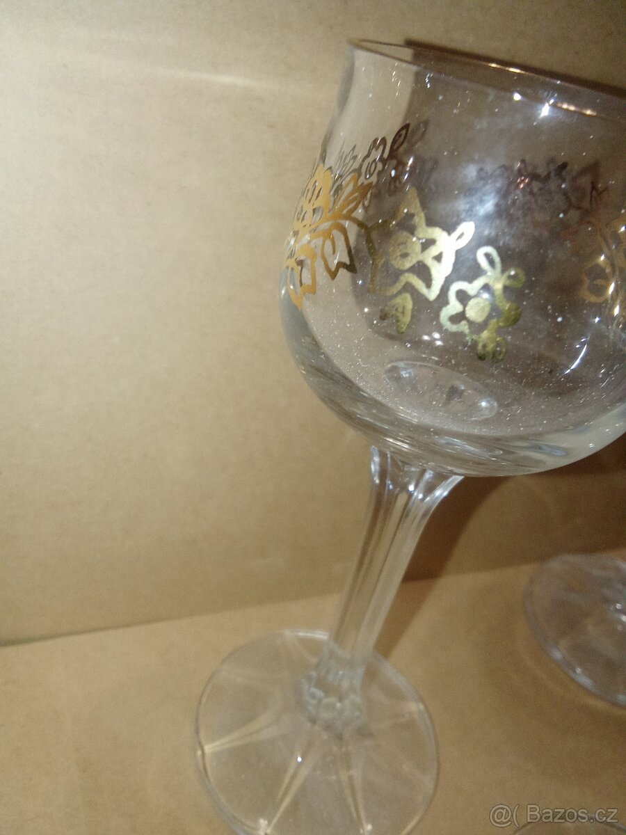 Křišťálové sklenice - Boro Crystal Czechoslovakia - 6 ks - 2