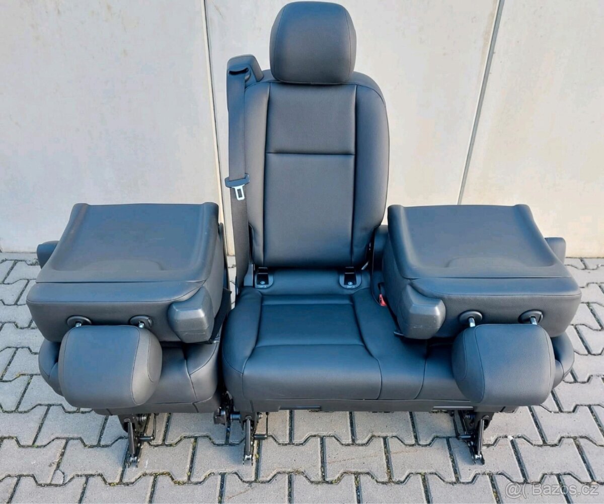 Lavice Sedacka 2+1 Mercedes V-Klasse Vito kůže - 2