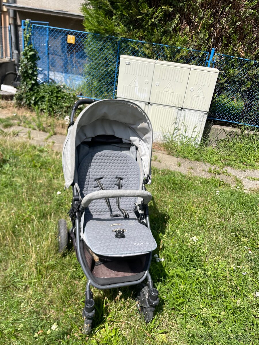 Dětský kočárek kombinovaný - sporťák, korbička - 2