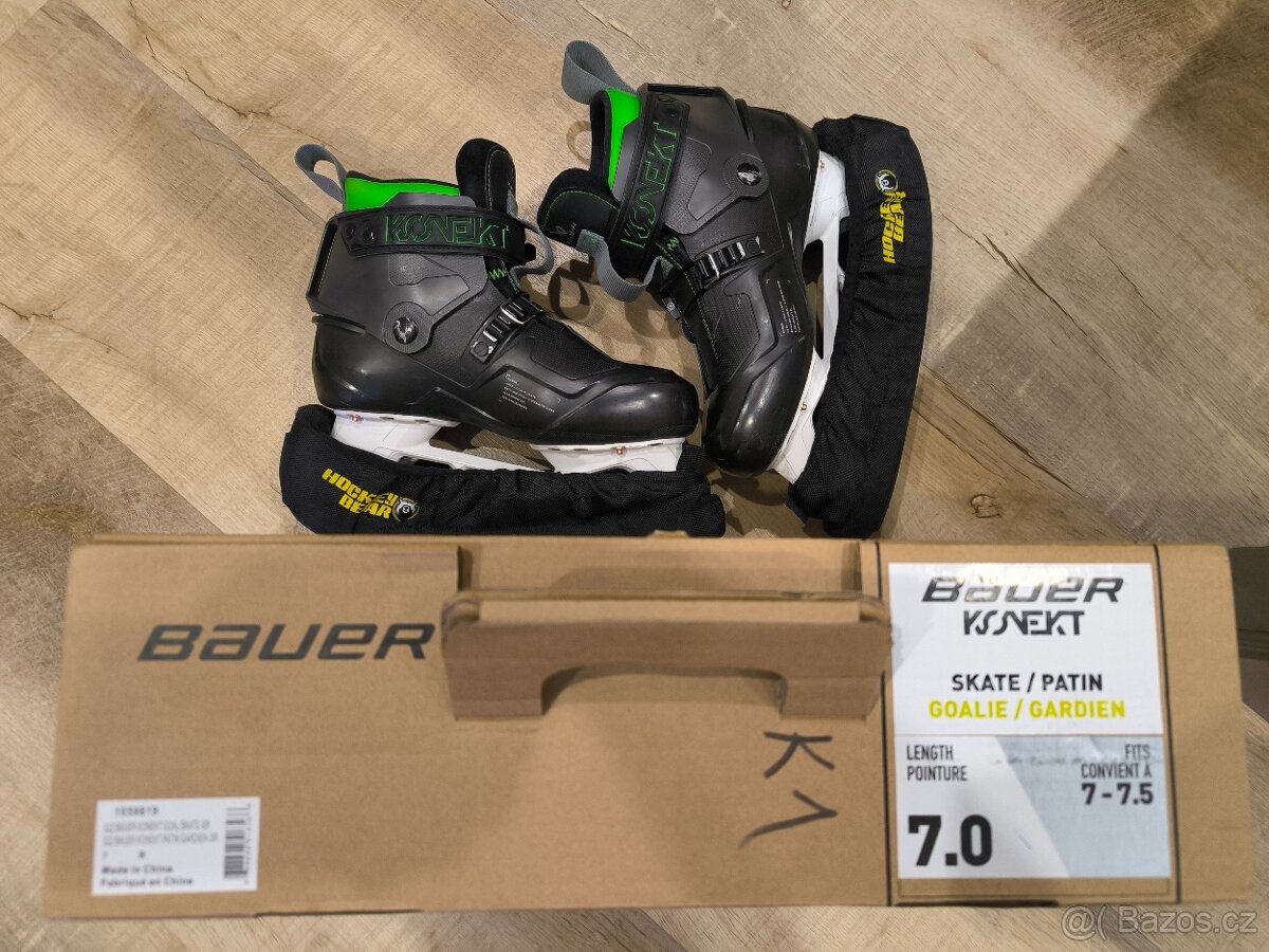 Gólmanské brusle Bauer Konekt (přeskáče) vel.7 - 2