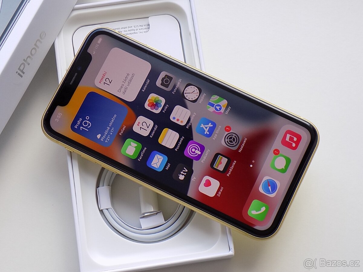 Apple iPhone 11 64GB Žlutý - ZÁRUKA 12 MĚSÍCŮ - KOMPLETNÍ - 2