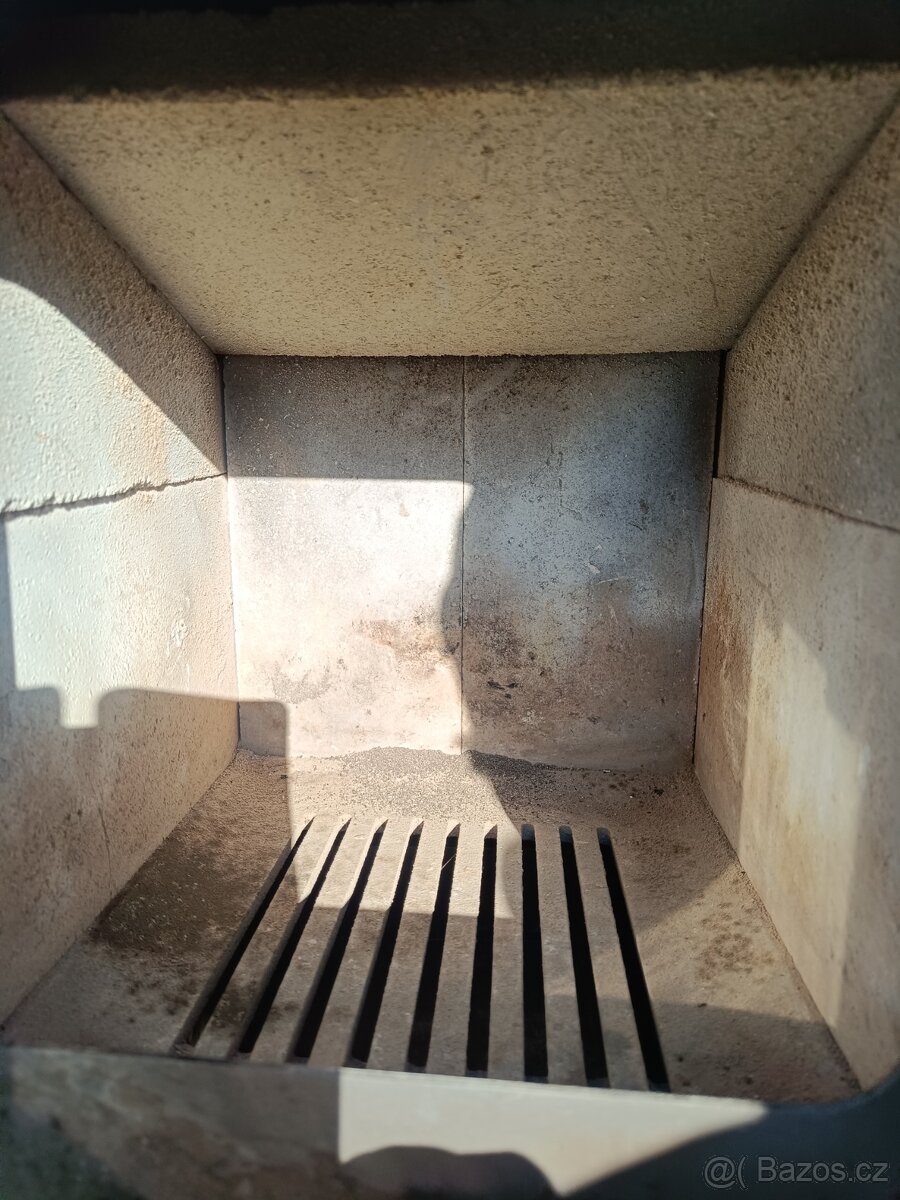 Plechové kamna se šamotem - 2