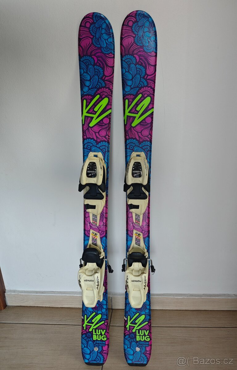 Dětské lyže K2 Luv Bug, délka 100 cm - 2