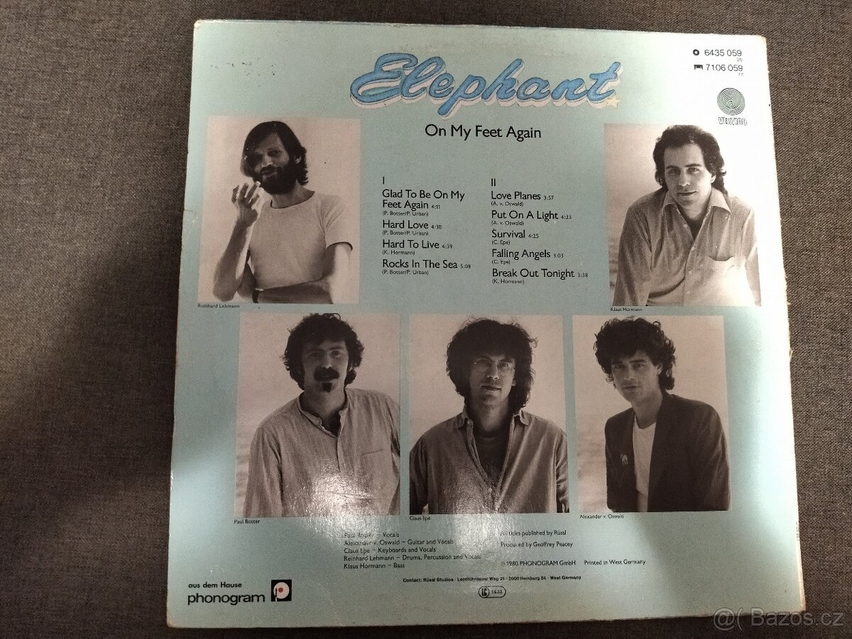 LP - ELEPHANT - On My Feet Again - 6435059 - 2