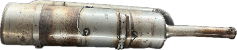 DAF LF výfuk, horizontální tlumič výfuku - 2