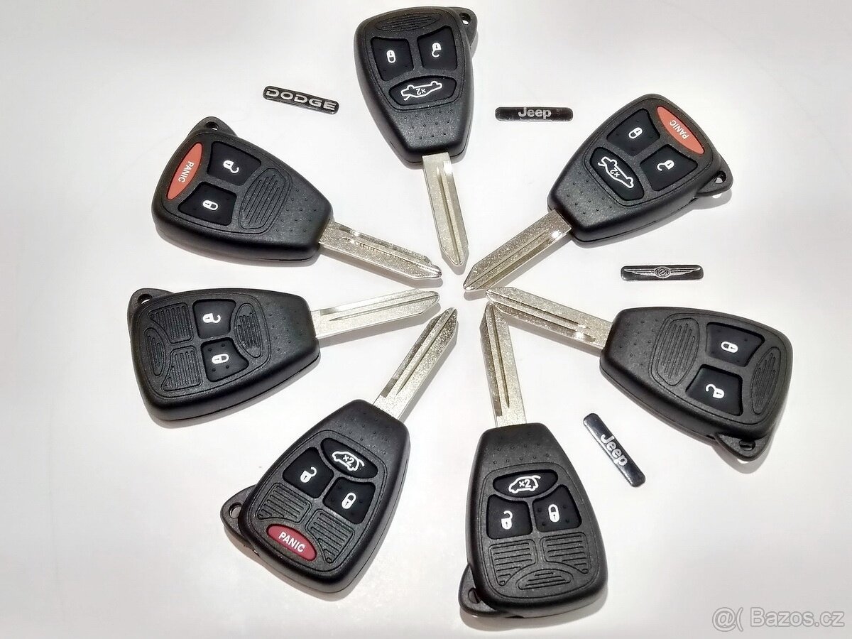 Jeep/chrysler autoklíč obal klíče - 2