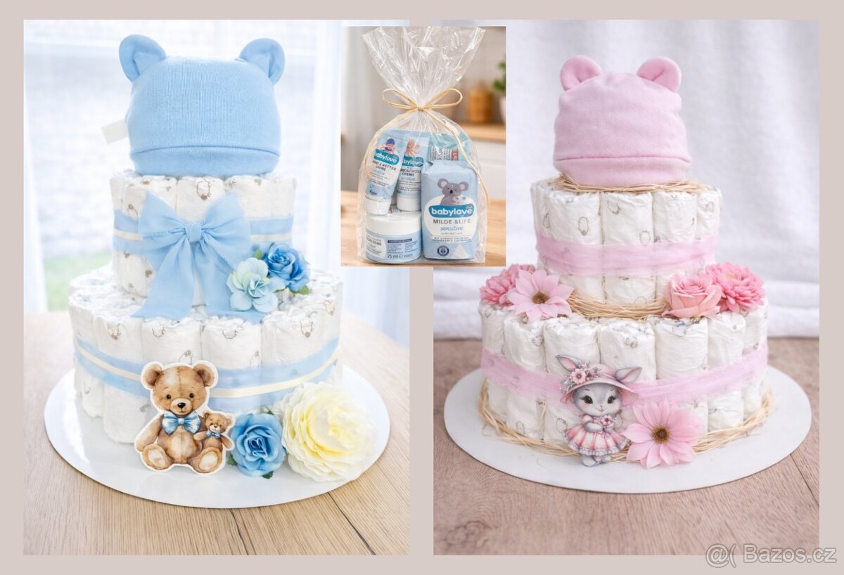 Plenkový dort - dárek pro miminko - 2
