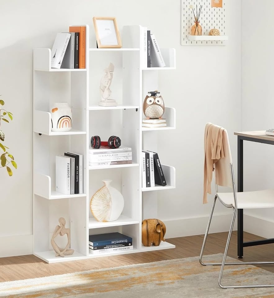 Nová vintage/bílá knihovna/regál (strom) - 2