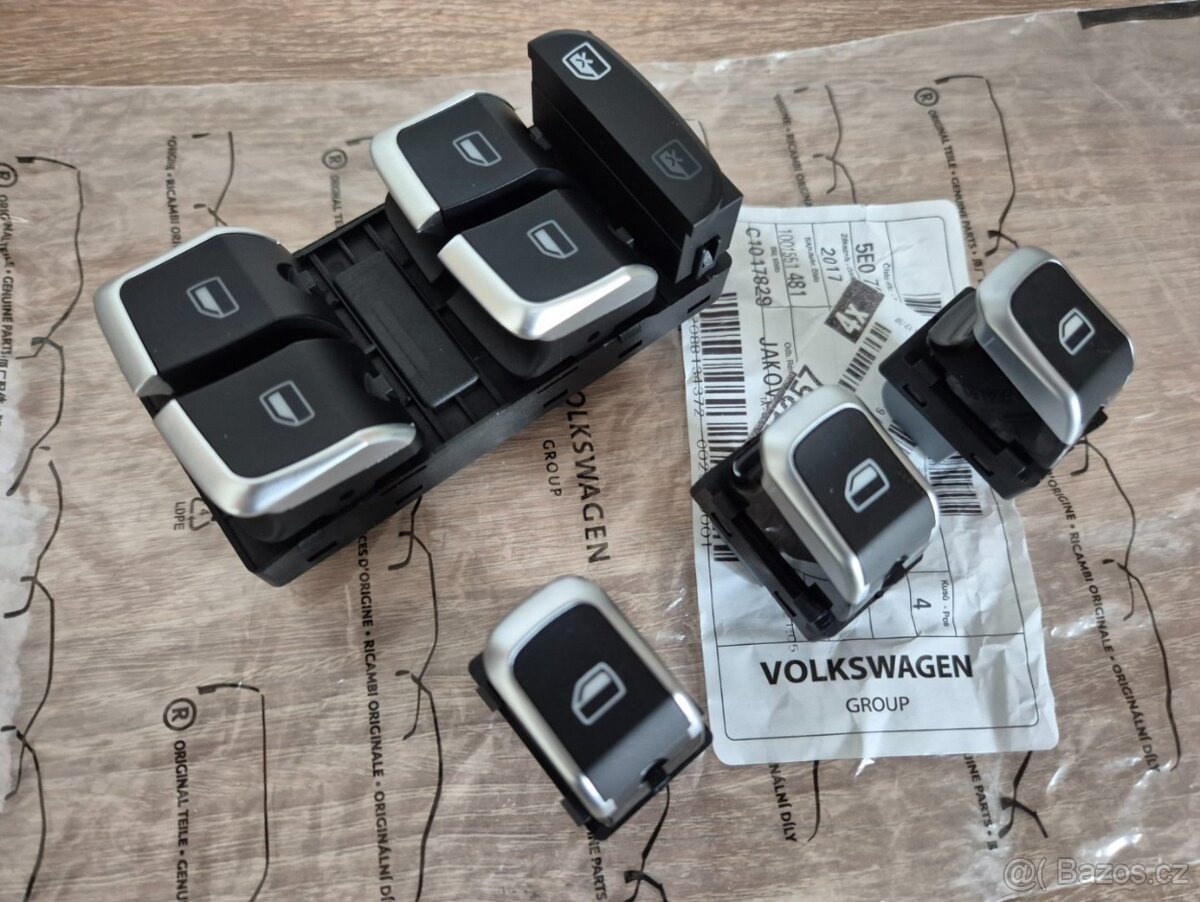 SADA VYPINACOV INTERIERU do DVERI AUDI A4 A5 Q5 - 2