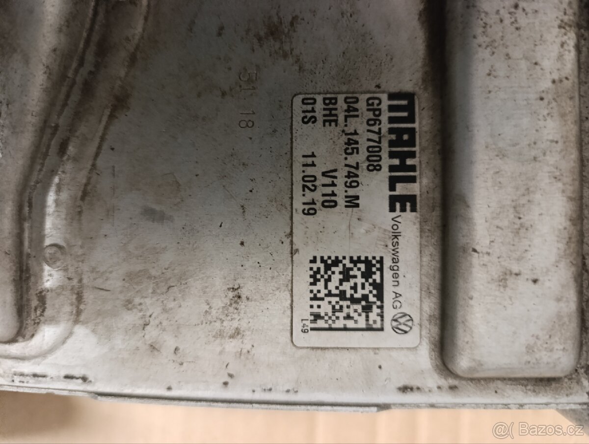 Chladič vzduchu T5,T6,Crafter. Oe 04L145749M - 2