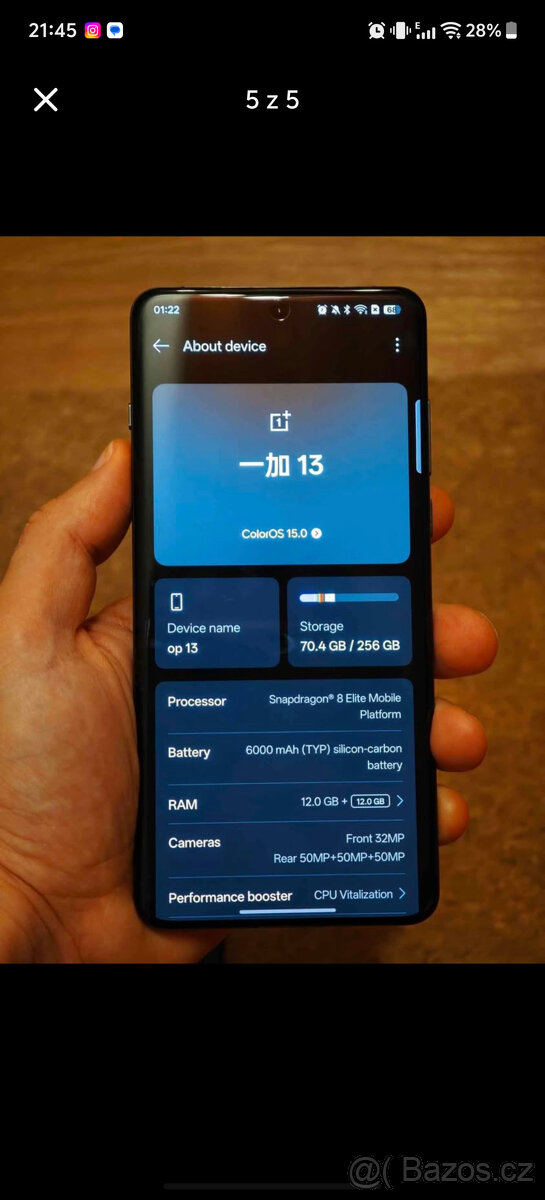 OnePlus 13 12/256 coloros ENG výměna - 2