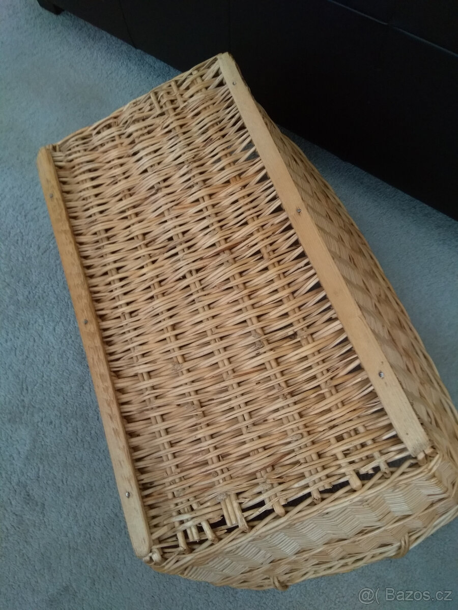 koš na prádlo, starodávný, v pořádku, opečovávaný - 2