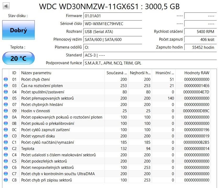3TB 2.5" HDD WD USB 3.0 externi - 2