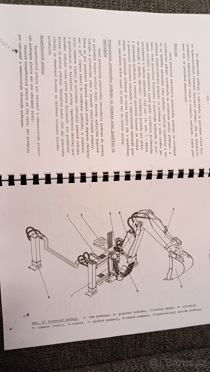 Příručka pro opravy a údržbu UNC O60 + přídavné zařízení - 2