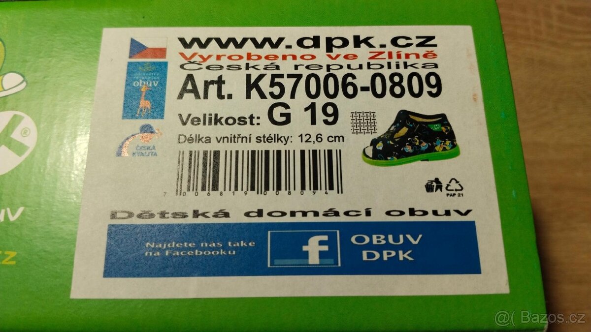 Dětská Zdravotně nezavadná obuv NENOŠENÉ - 2