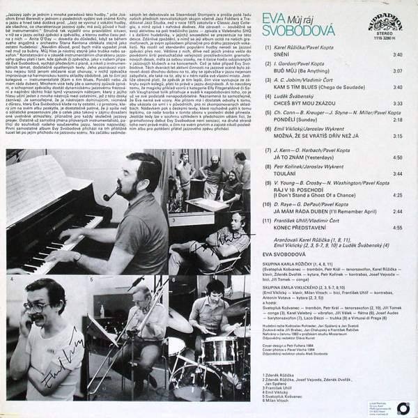 Eva Svobodová – Můj Ráj ( LP ) - 2