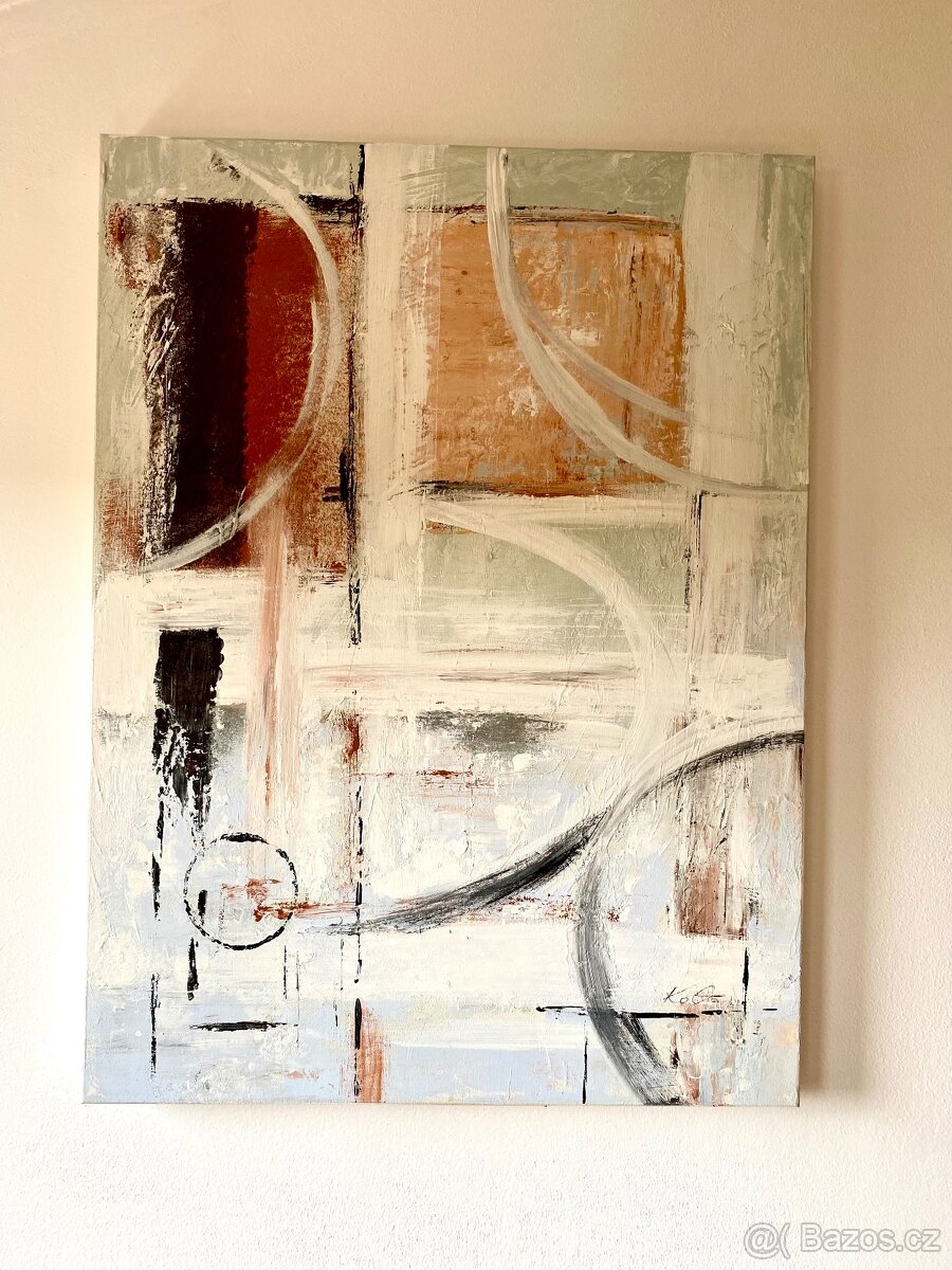 Abstraktní obrazy - 2ks - 2