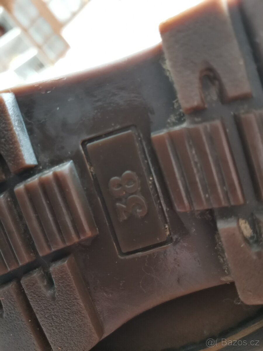 Použité kožené zimní boty 38 - 2