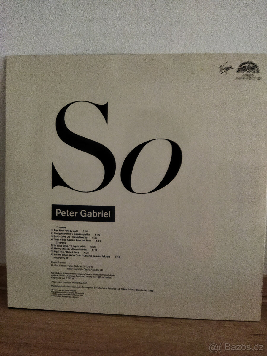 LP Peter Gabriel - So - 2