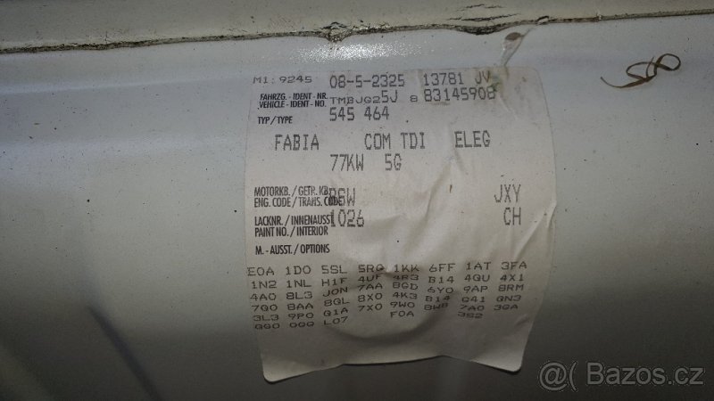 Škoda Fabia 2 .1,9tdi 77kw r.v. 2008 - 2