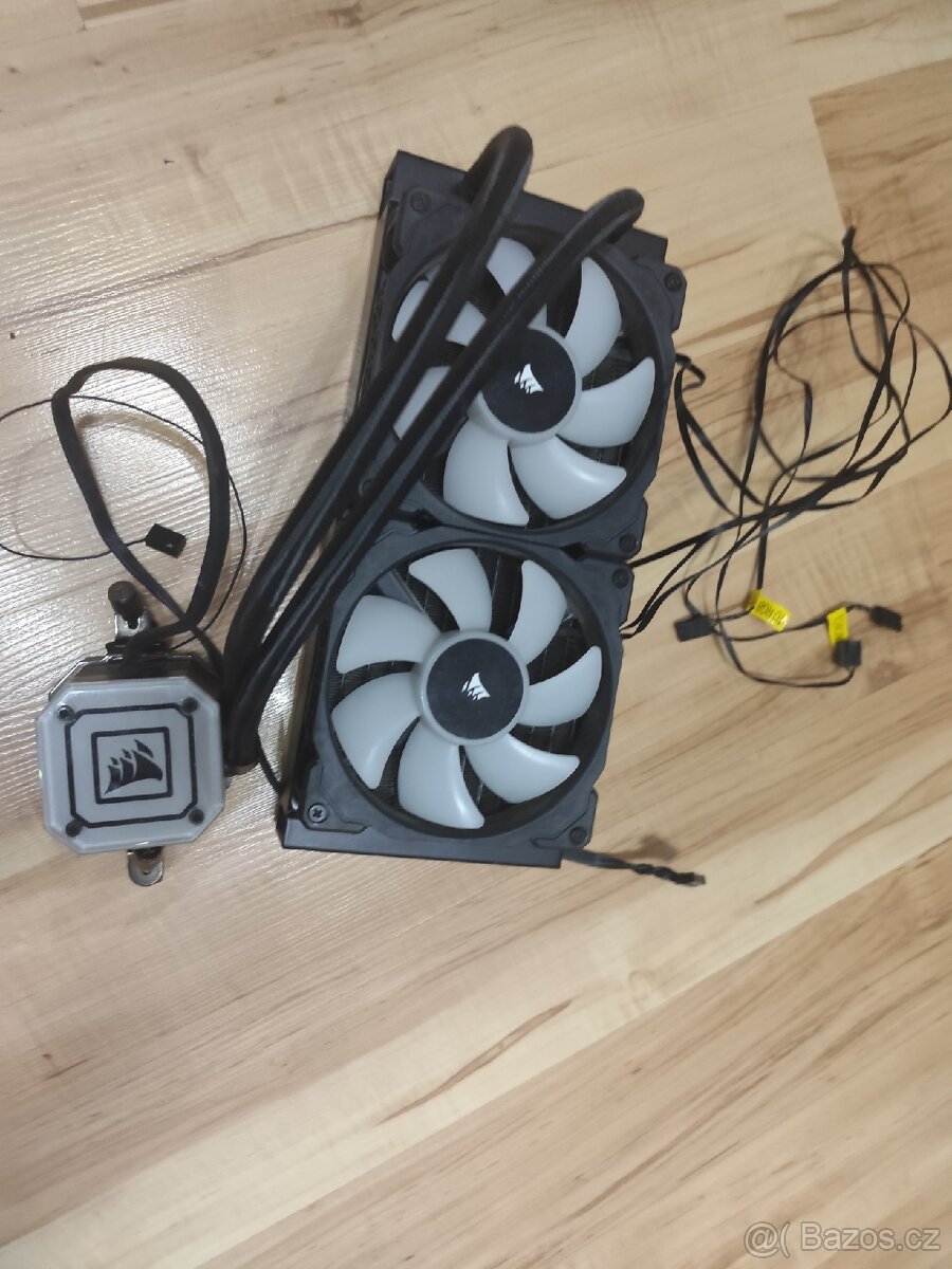Corsair vodní chlazení + PC case + 3 větráky + zdroj 750w - 2