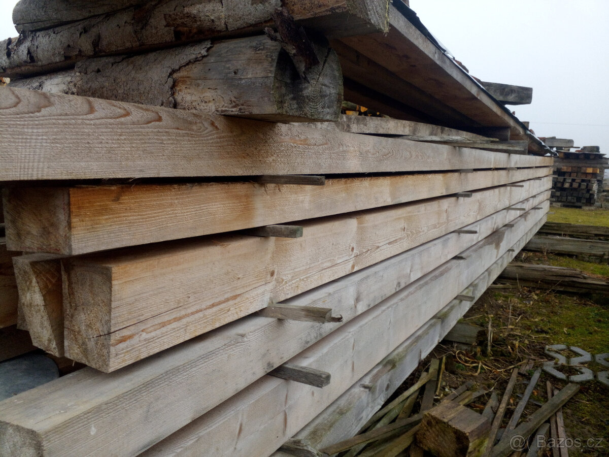 Prodám suché fošny a trámy smrk - 2