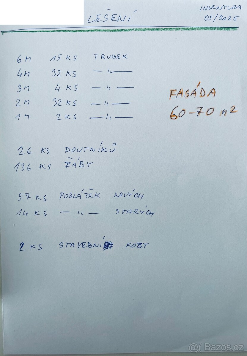 Pronájem trubkového lešení 70m2 - 2