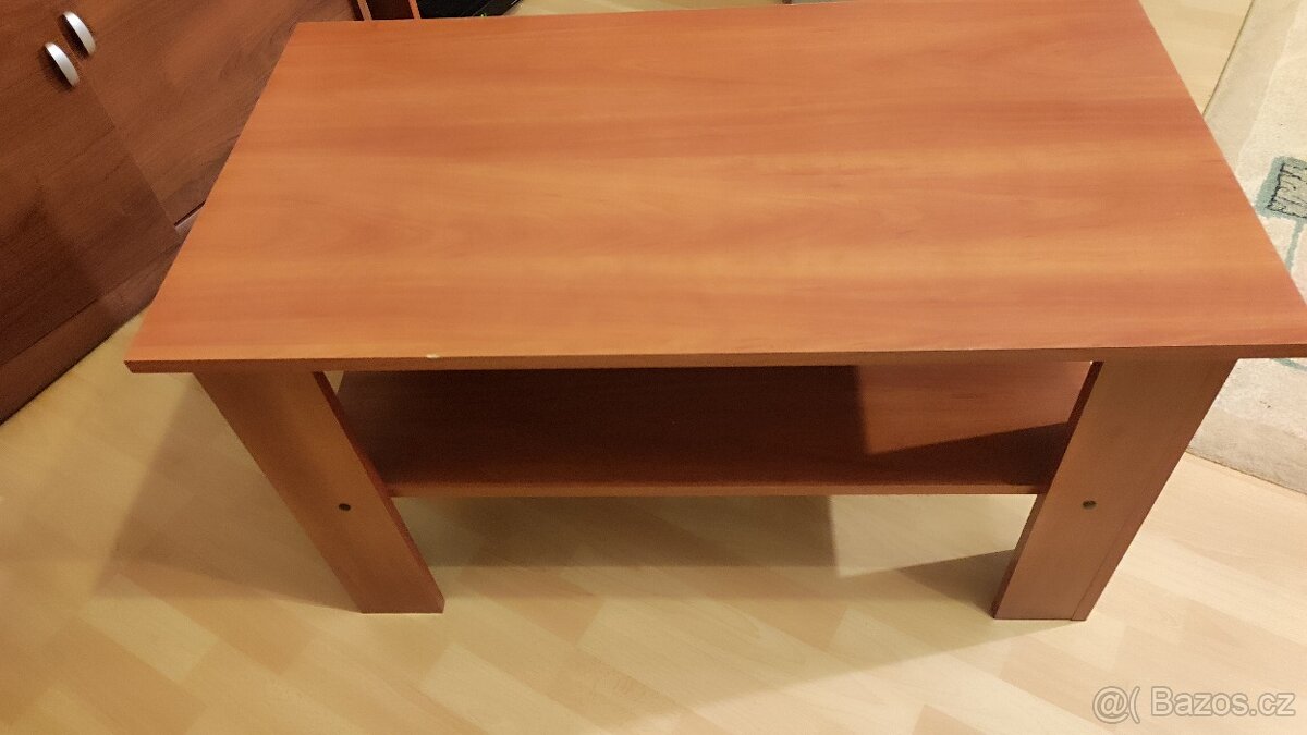 Konferenční stolek a TV stolek, barva třešeň - 2